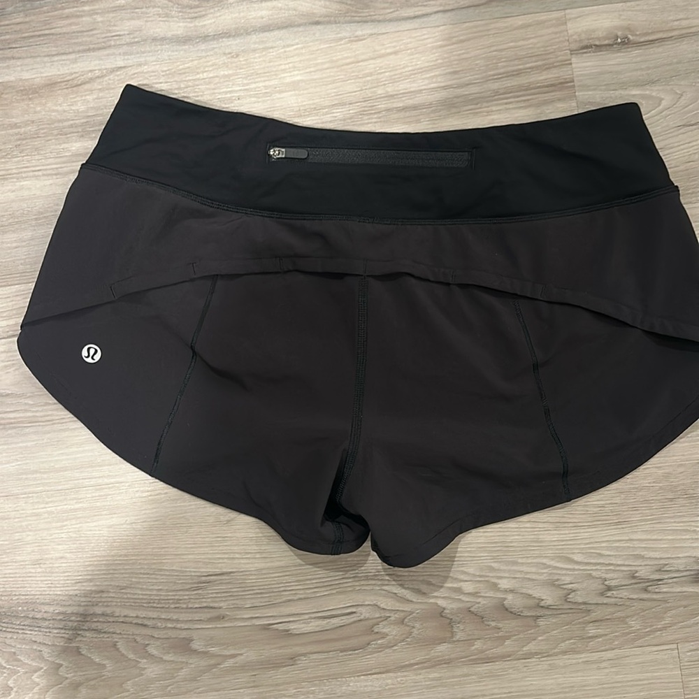 Lulu lemon black running shorts 2.5 length
